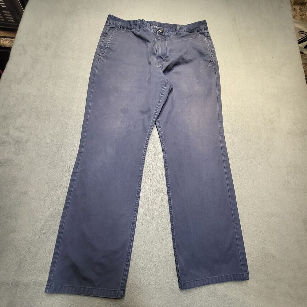 Bonobos Jeans Pants 34x29 Blue Straight Leg Chino Distressed